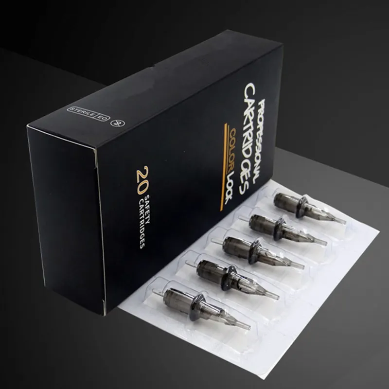 20 штук Одноразовые стерилизованные картриджи для тату иглы макияжа бровей