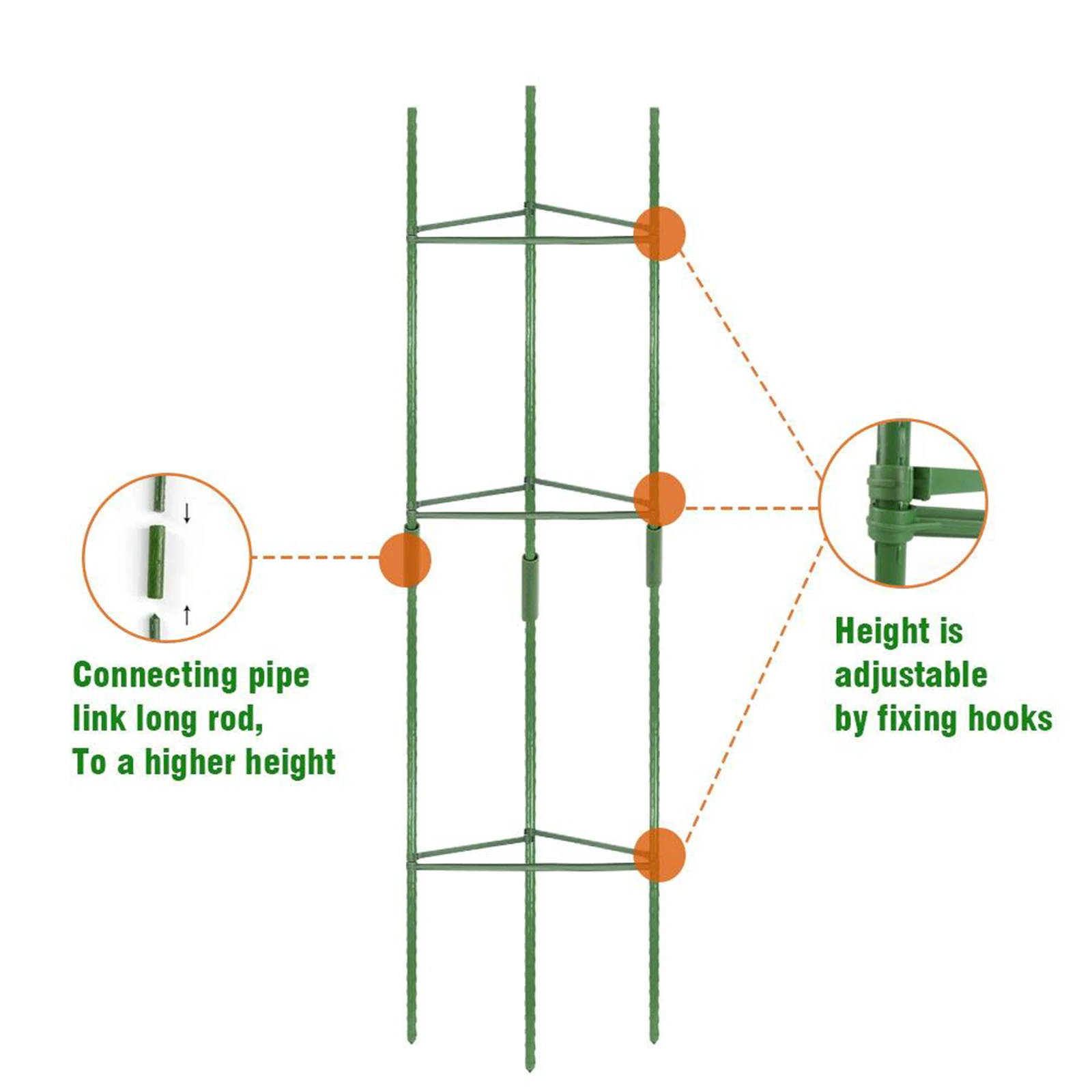 

Plastic Climbing Plants Pot Garden Trellis Support Leaf Trellis for Tomatoes Peas Beans Grapes Peppers