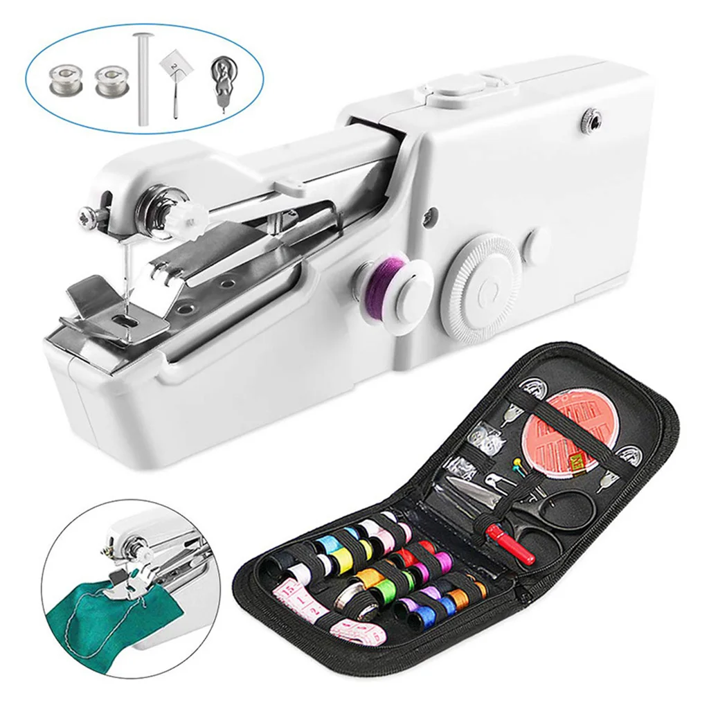 Беспроводная мини швейная машинка постоянного тока 6 в комплект умное