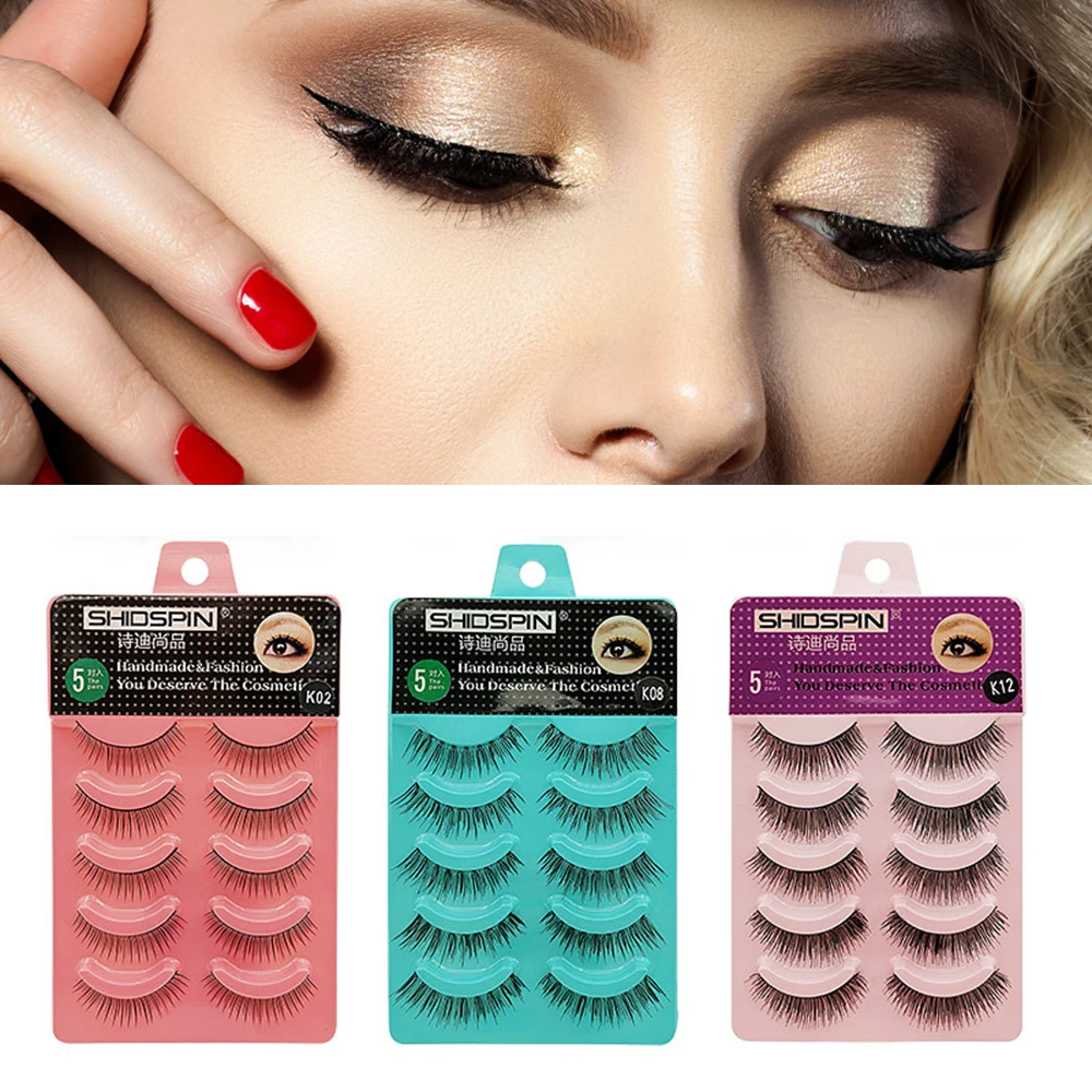 Натуральных длинных накладных ресниц с 15 видов стилей крест накрест ручной