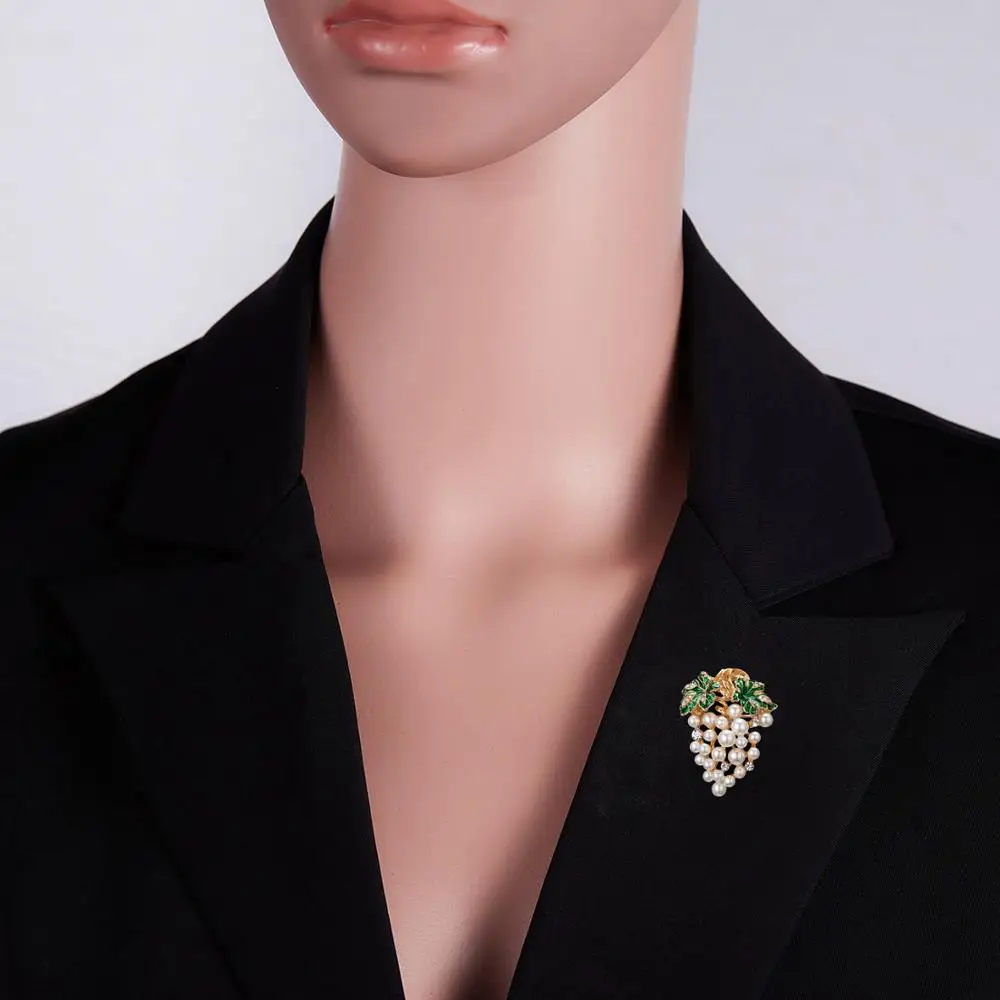 Большая брошь Rinhoo в виде цветка винограда булавки броши свадебные украшения
