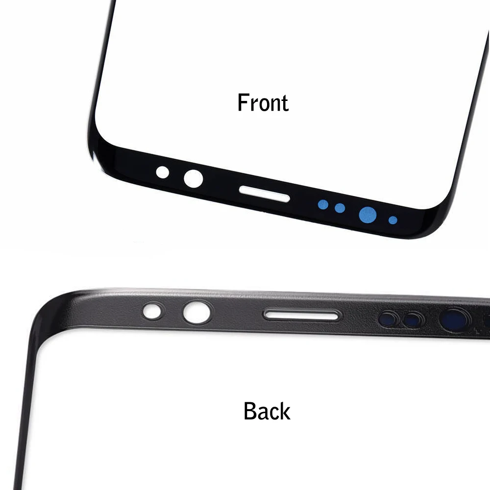5 шт./лот сменная сенсорная панель для Samsung Galaxy S9 S8 G950 G950F / + plus G955 Черная передняя