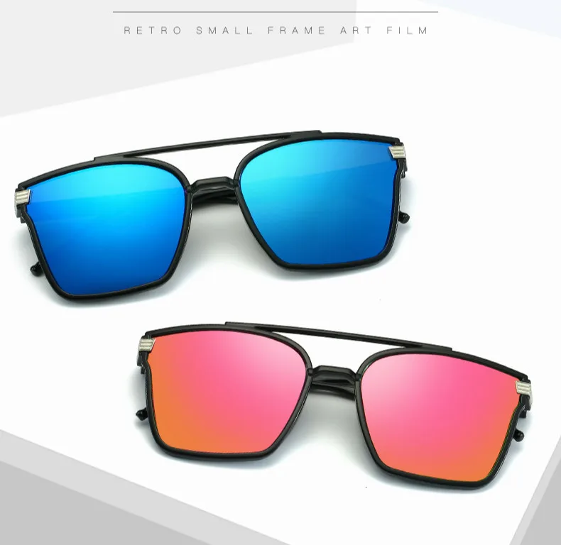 SHARK SAIL Brand Design Sunglasses Men Driver Shades Male Vintage Sun Glasses For Spuare Mirror Summer UV400 Oculos | Аксессуары для