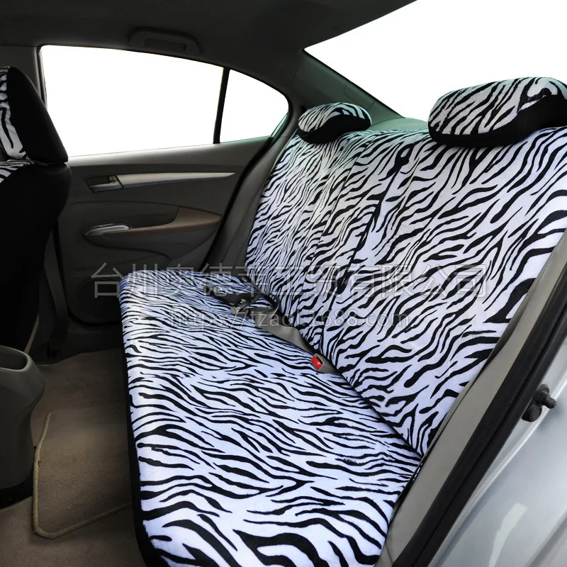 

Popular Zebra Texture Car Seat Cushion Car Seat Cover 12-Piece Set with Steering Wheel Cover Shoulder Pad