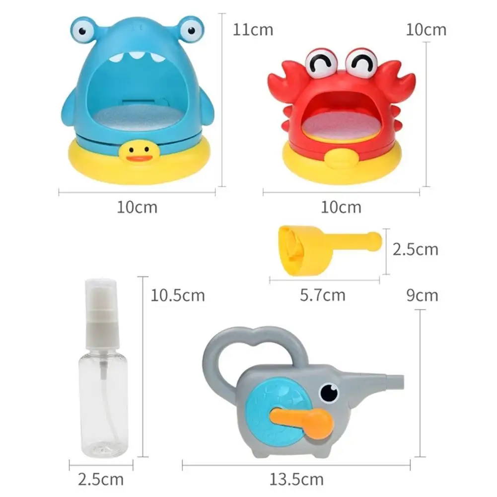

Montessori Bubble Machine Bathroom Bath Toys Playing In Water Crab Blowing Foam Making Machine