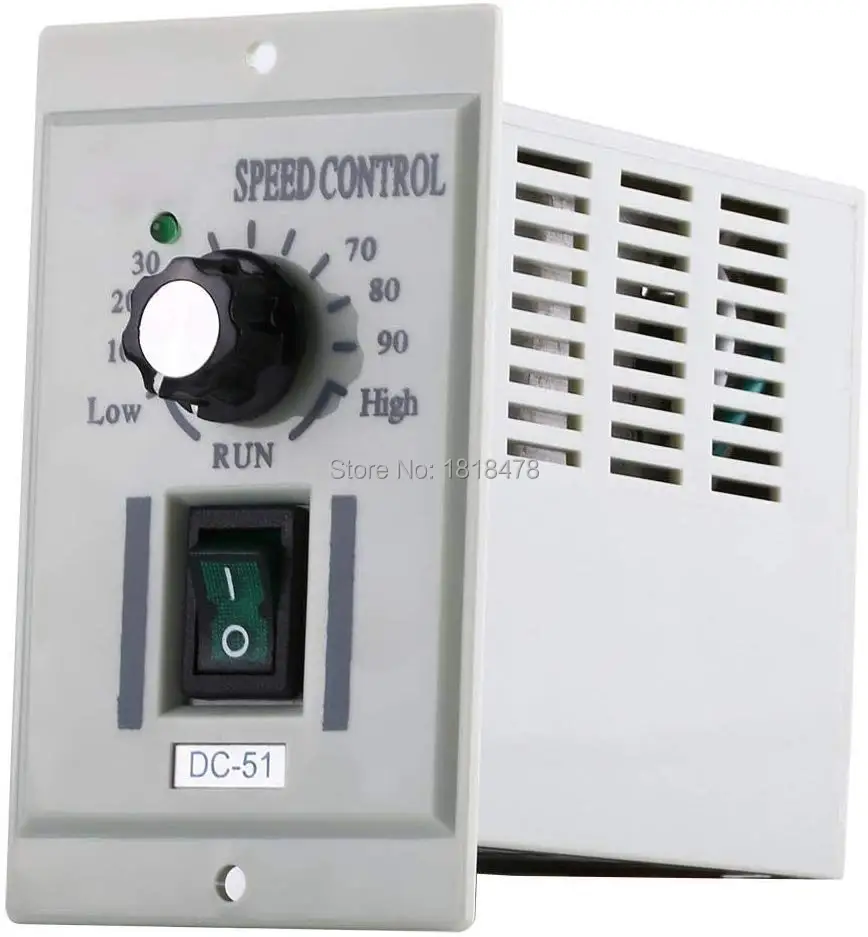 DC-51 испытательное оборудование AC 220V регулятор скорости, DC 24V 90V 180V 220V Регулируемый контроллер скорости двигателя постоянного тока Вход AC 220V