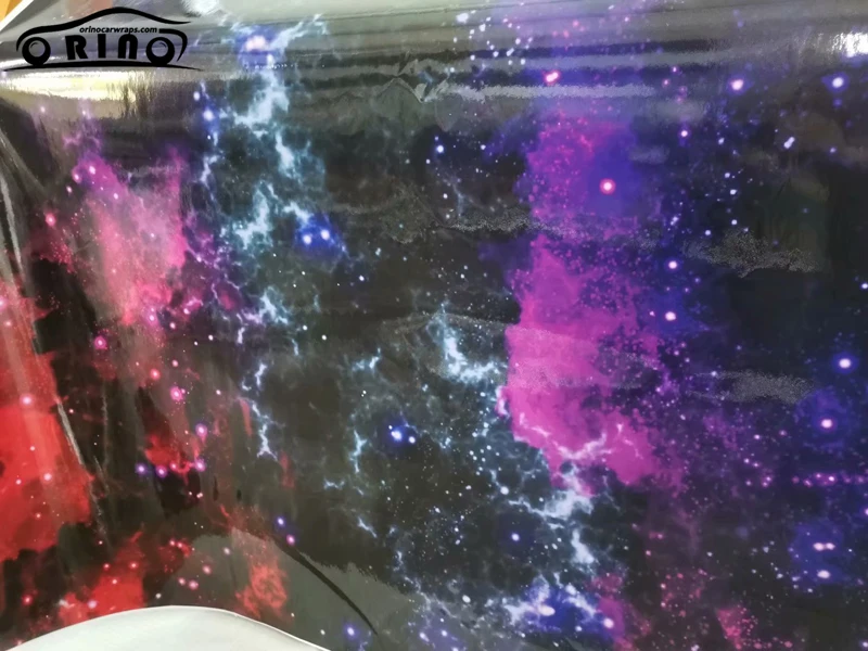 Глянцевая виниловая пленка с галактическими звездами наклейка камуфляжная для