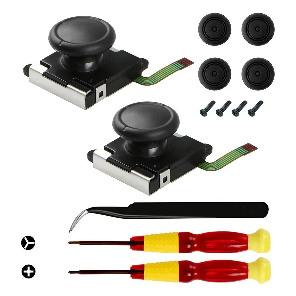

13 IN 1 Hot Selling Repair Parts 3D Analog Thumb Stick For Nintend Switch NS Joy-Con Joystick Caps Replacement Controller Kit
