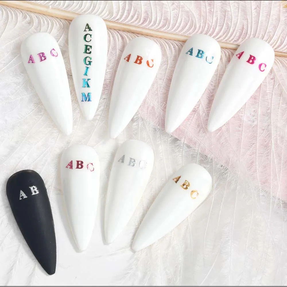 Новое поступление 26 алфавитов наклейка для ногтей сделай сам маникюрный клей