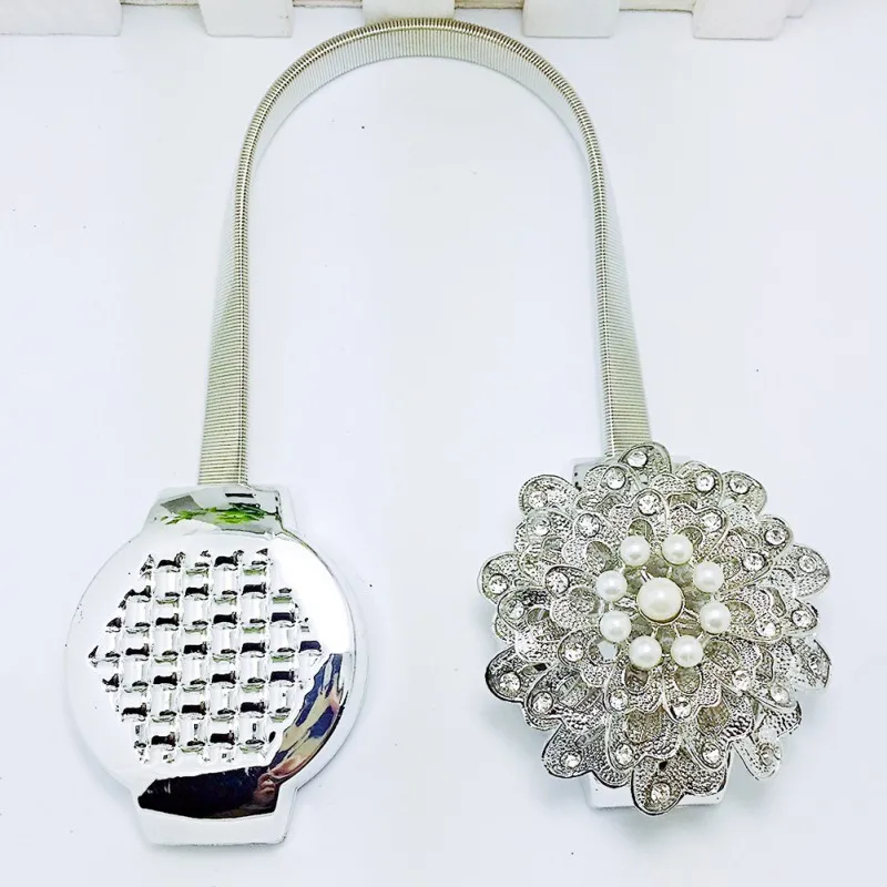 Стразы цветочный магнит формы подхват для штор магнитная пряжка Окно Скрининг