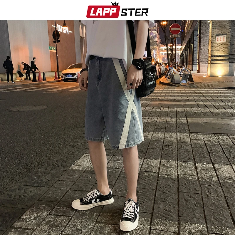 LAPPSTER Шахматная уличная одежда мужские шорты Лето 2019 полосатые хип-хоп хлопок