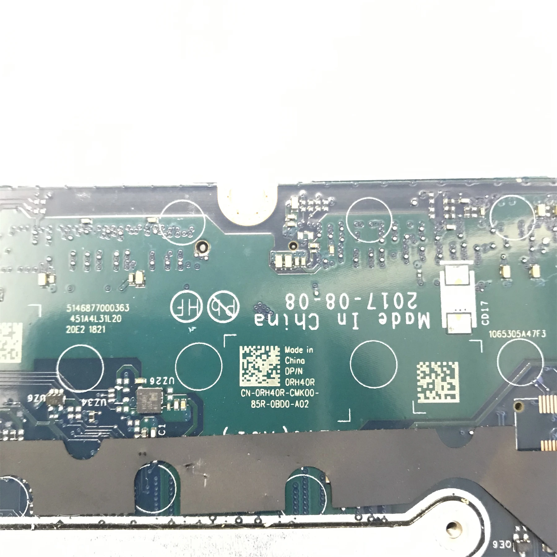 

CN-0RH40R 0RH40R RH40R For Dell Latitude 5480 E5480 Laptop Motherboard CDM70 LA-E081P REV:2.0 W/ SR2F0 I5-6300U Fully Tested OK