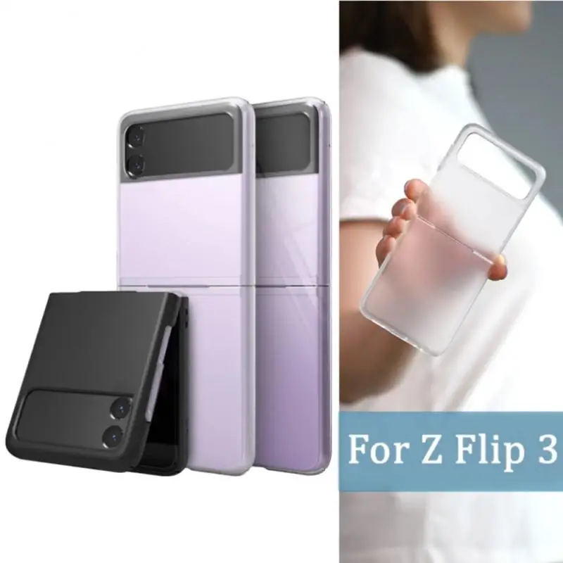 

Transparent Protective Cover For Galaxy Z Flip 3 5G Case Hard PC Shockproof Back Bumper Shell For Samsung Galaxy Z Flip3 Case