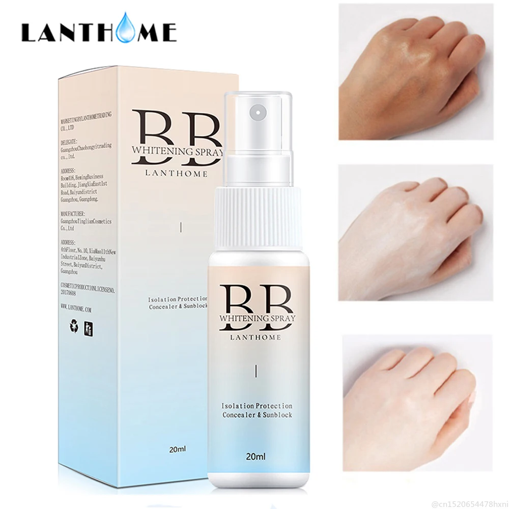 

Body Skin Whitening Skin Spray Isolation Concealer Moisturizing Spray BB Cream Foundation Face Makeup Portable Lazy Cosmetic