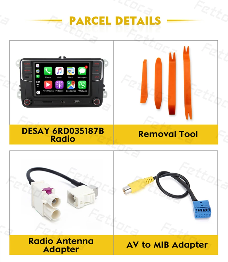 RCD330 Carplay 187B MIB 6,5 дюймовый автомобильный радиоприемник 1 ГБ ОЗУ Carplay зеркальное соединение для Golf 5 Jetta MK5 MK6 CC Skoda Passat B6 B7 Polo