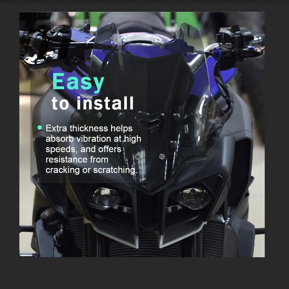 Ветровое стекло для Yamaha MT10 FZ10 2016 17 2018 2019 2020|Козырьки от ветра и ветр. щитки| |