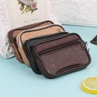 Мягкий кошелек THINKTHENDO для мужчин и женщин, кредитница с кармашком для мелочи, сумочка на молнии, подарок