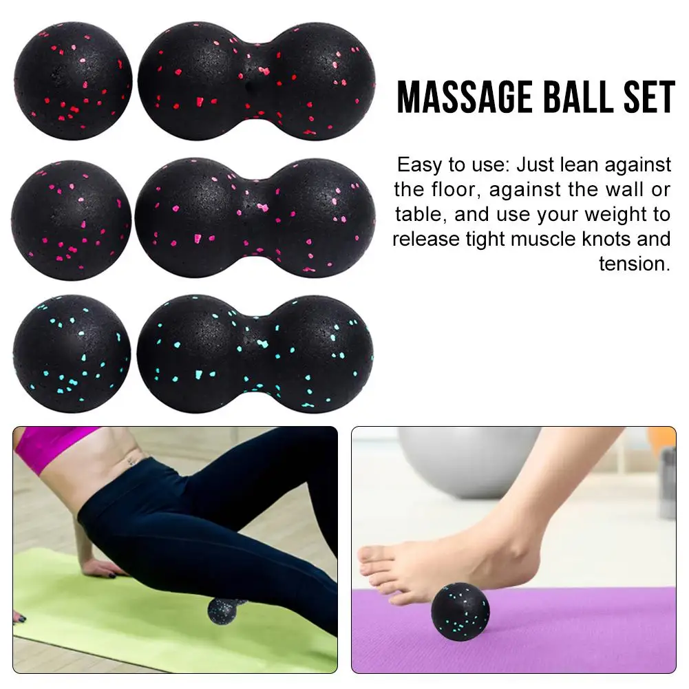 Мяч Myofascia из арахисовых глубоких тканей массажный Набор для миофасциального
