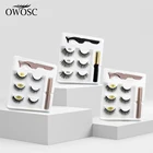 3D норковые накладные ресницы, магнитная подводка для глаз, искусственные ресницы, водостойкие жидкие долговечные ресницы для макияжа
