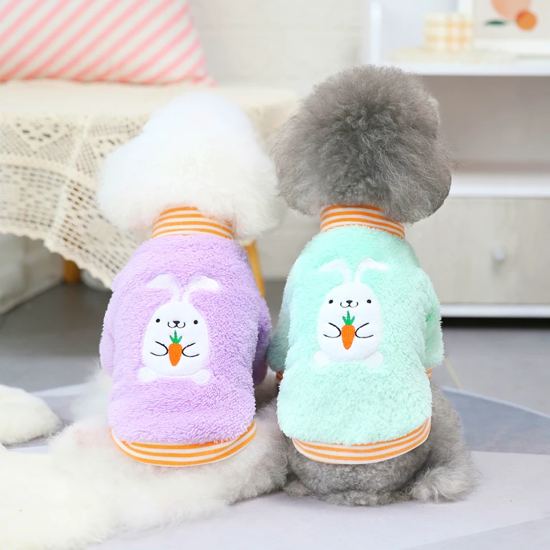 Pet Dog Clothes Autumn Winter Cute Rabbit Fleece Cat Teddy Bichon Pomeranian Small Dog Pet Plus Velvet Winter Clothing Jacket
Pet Dog Clothes Autumn Winter Cute Rabbit Fleece Cat Teddy Bichon Pomeranian Small Dog Pet Plus Velvet Winter Clothing Jacket