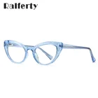 Ralferty 2020 Модные женские очки против синего цвета, очки кошачий глаз, маленькие TR оптические оправа Очки для работы за компьютером