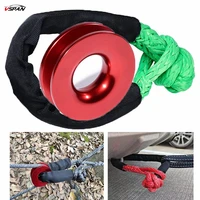 2021 green synthetic soft shackle recovery ring 38000lbs uhmwpe rope towing shackle for 4x4 atv utv suv offroad recovery marine