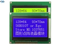 12864 lcd display module 5v green blue nt7108 20pin hot selling
