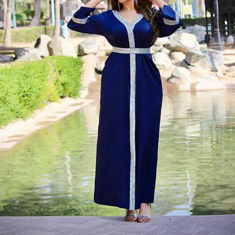 Abaya Дубай Турция мусульманский модный хиджаб платье мусульманская одежда