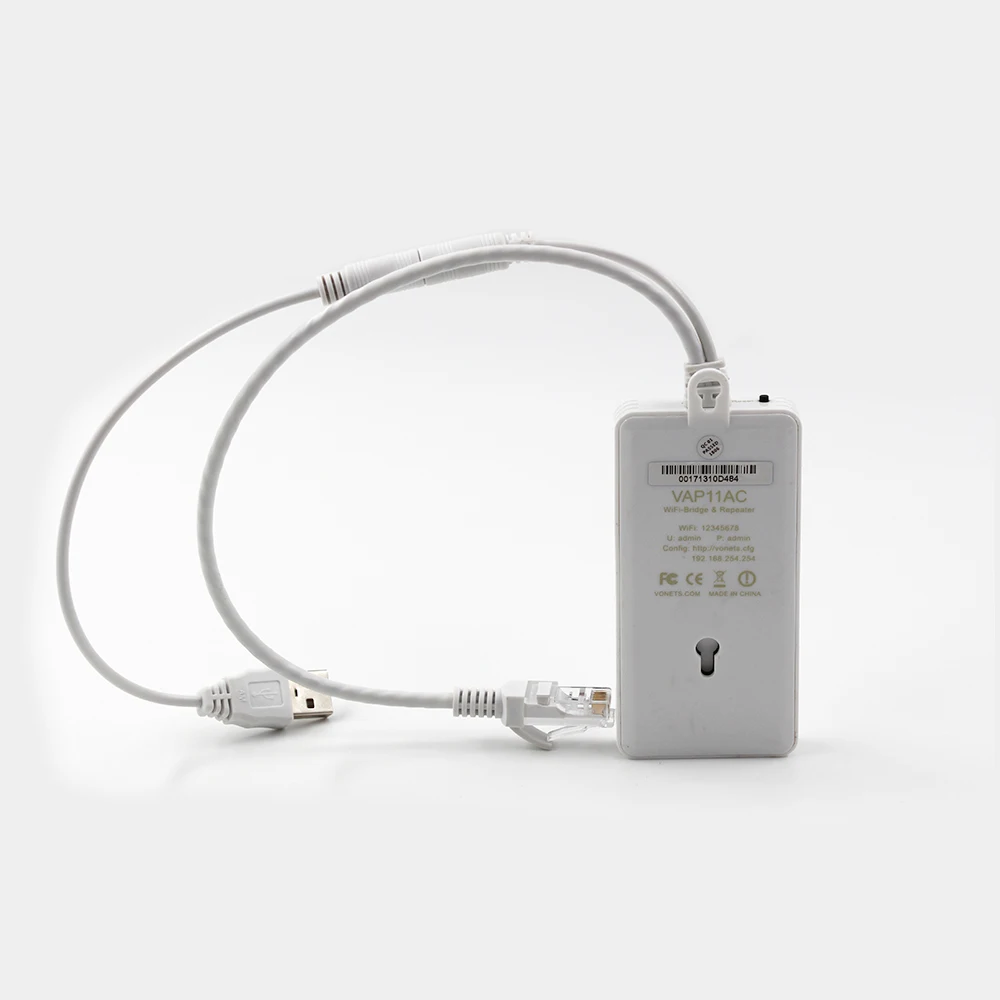 Jtoeb VAP11AC Dual Band 5G/2.4G Wireless Portable Wifi Repeater/Bridge Router 300Mbps+ 900Mbps for Video Security Monitoring |