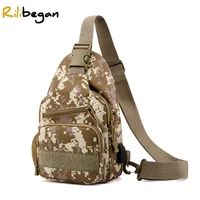 tactical men chest bag oxford army military outdoor men shoulder bag usb charging camouflage hiking crossbody bag men waist pack