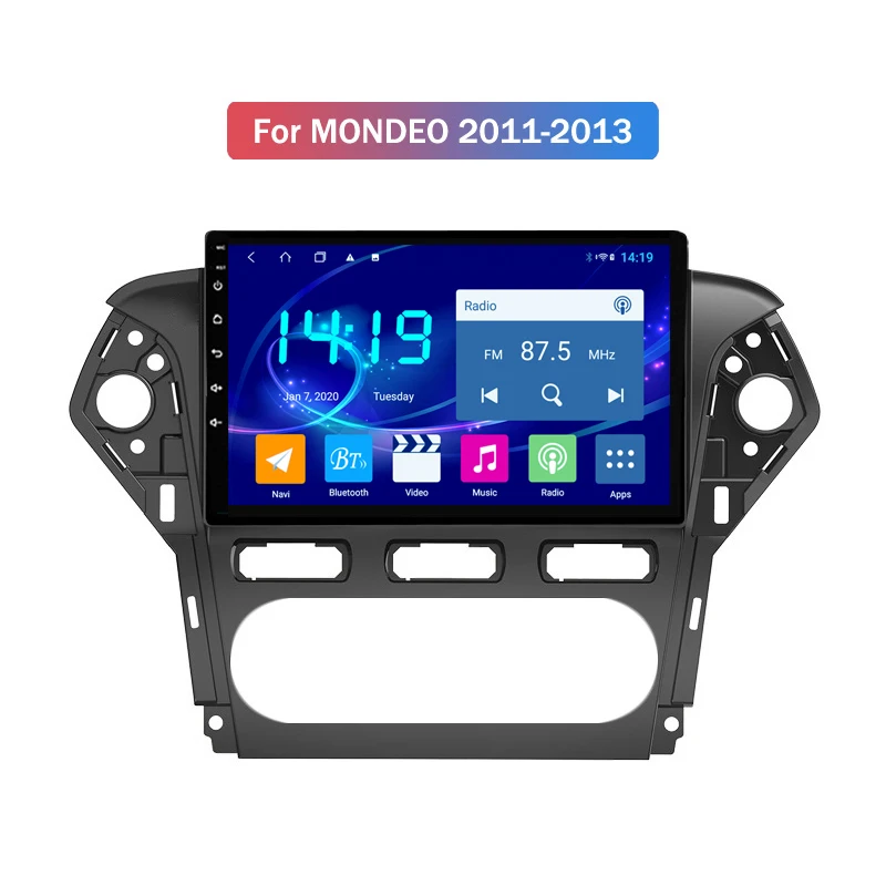 

Автомобильный радиоприемник 4G + 64G 8 ядер Android 10 автомобильный DVD GPS-навигатор радио плеер для Ford Mondeo 2007-2013 IPS 9 дюймов 4G DSP CARPLAY
