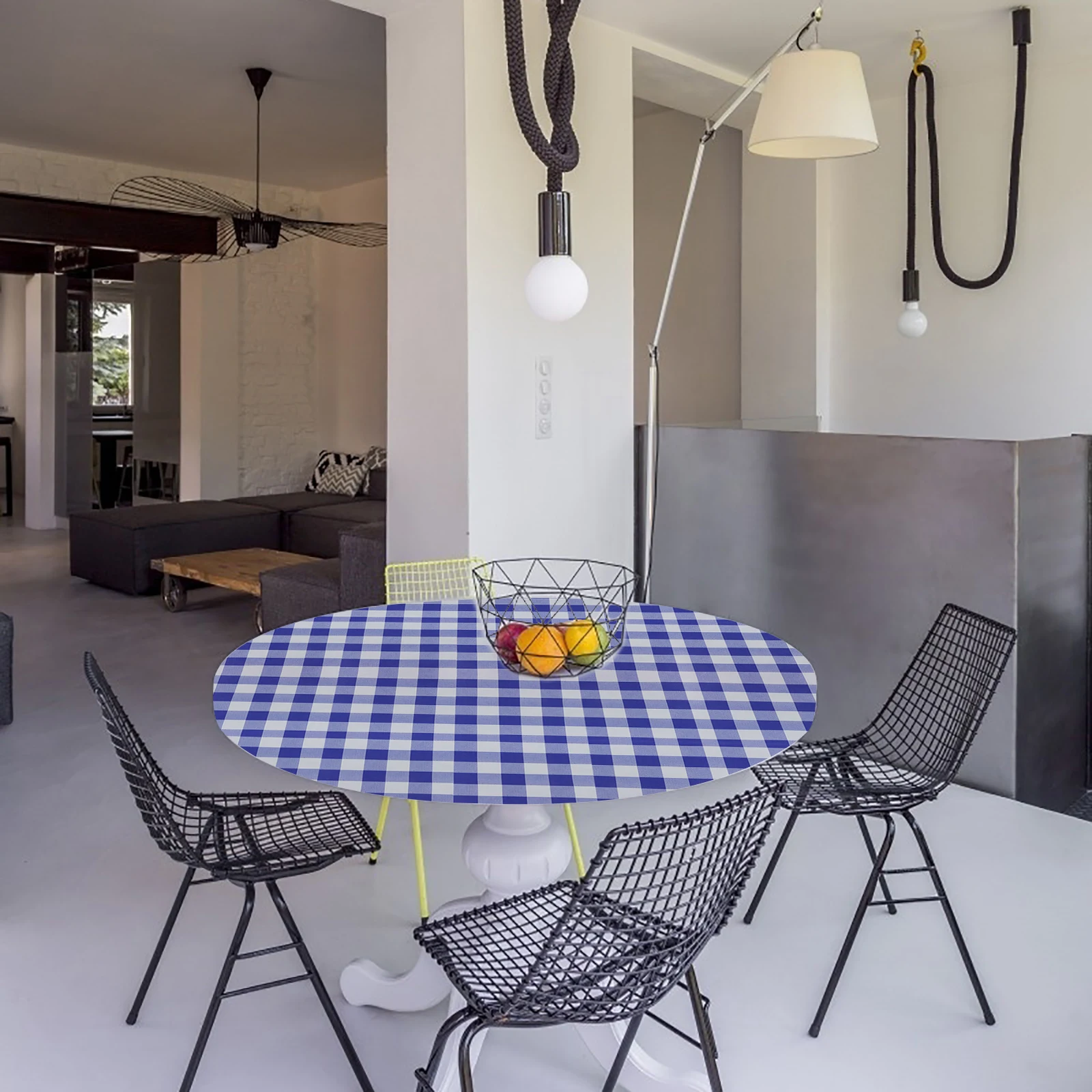 Round Table Cloth Pastoral PVC Plastic Kitchen Tablecloth Oilproof Decorative Elegant Waterproof Fabric Cover | Дом и сад