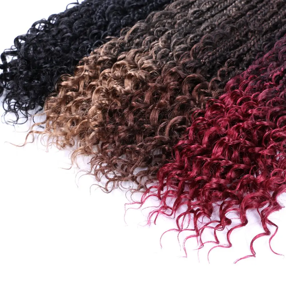 DAIRESS искусственные локоны в стиле Crochet косы с кудрявыми концами плетение волос