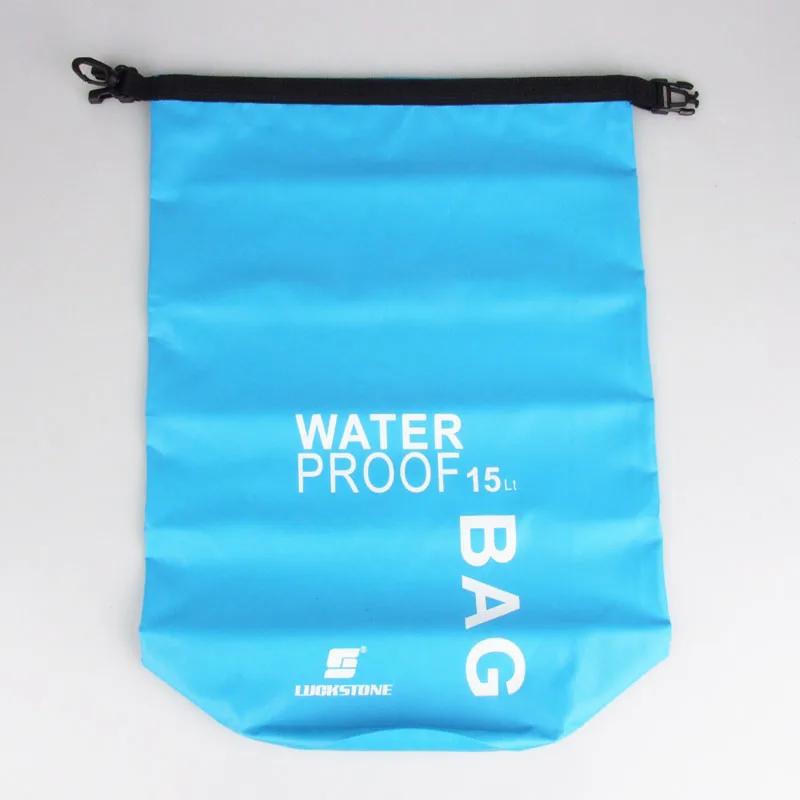 Водонепроницаемая сумка 15 л Ультралегкая сухая из ПВХ с уплотнением для хранения