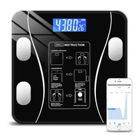 smart bluetooth body fat scale lcd electronic digital weight scale bmi body composition analyzer water balance bathroom scale