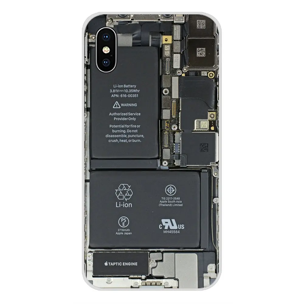 Phone Case Protector For Xiaomi Mi4 Mi5 Mi5S Mi6 Mi A1 A2 5X 6X 8 9 Lite SE Pro Max Mix 2 3 2S Computer Battery Circuit Board | Мобильные