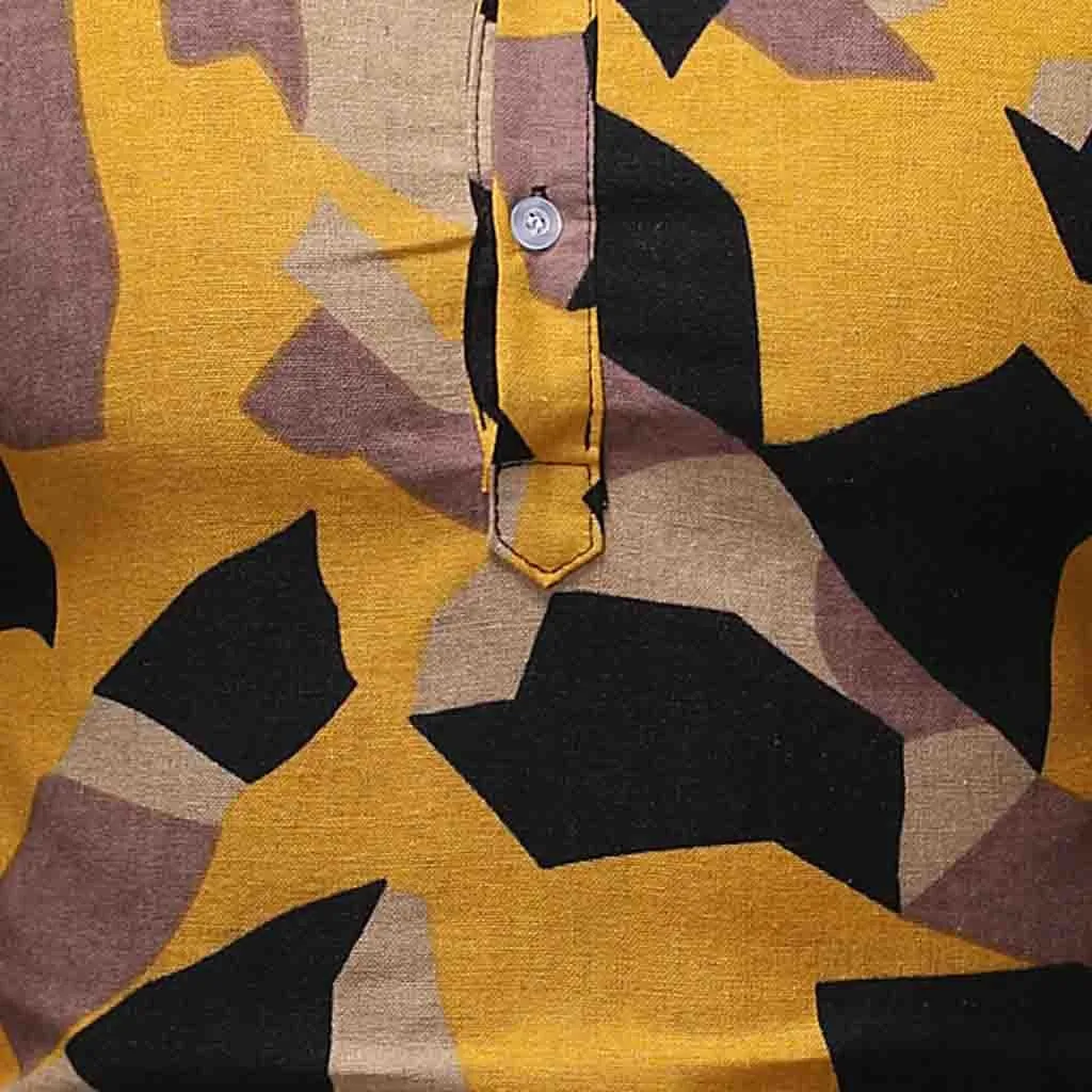 SAGACE Классическая Сексуальная мужская этническая с длинным рукавом Повседневная