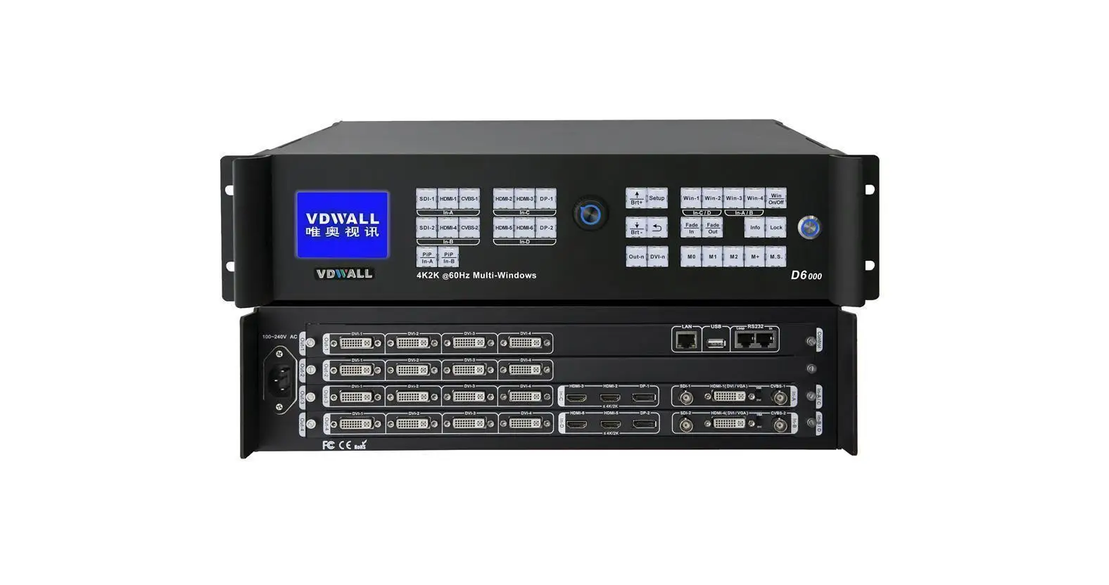 VDWALL D6000 процессор для светодиодных