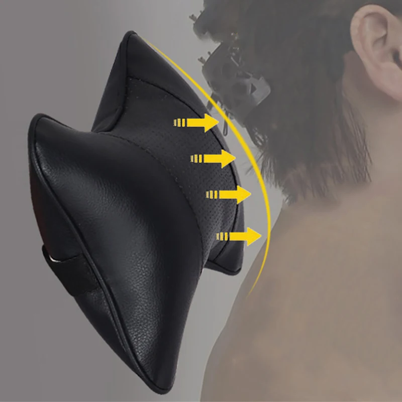 

Car seat headrest Auto neck pillows PU leather car pillow neck pillow waist by automotive headrest double face headrest