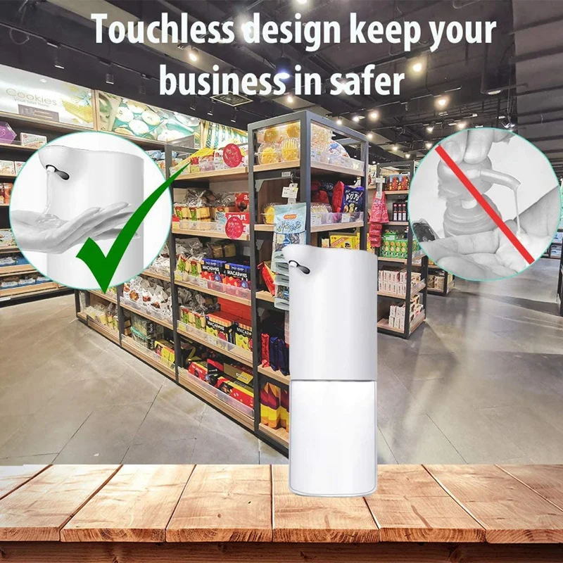 

Automatic Soap Dispenser - 11 Oz Pressless Hand Gel Dispenser Infrared Sensor Hand Pump for Home Kitchen Bathroom