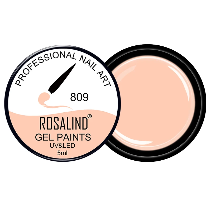 RF809 ROSALIND 5 мл Блестящий Алмазный гель лак для ногтей яркий блеск для росписи ногтей дизайн поли УФ Топ базовый праймер для маникюра - Цвет: RF809
