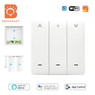 Умный выключатель для штор Benexmart Tuya, wi-fi переключатель для электрических штор с таймером и управлением через приложение Alexa Google Home