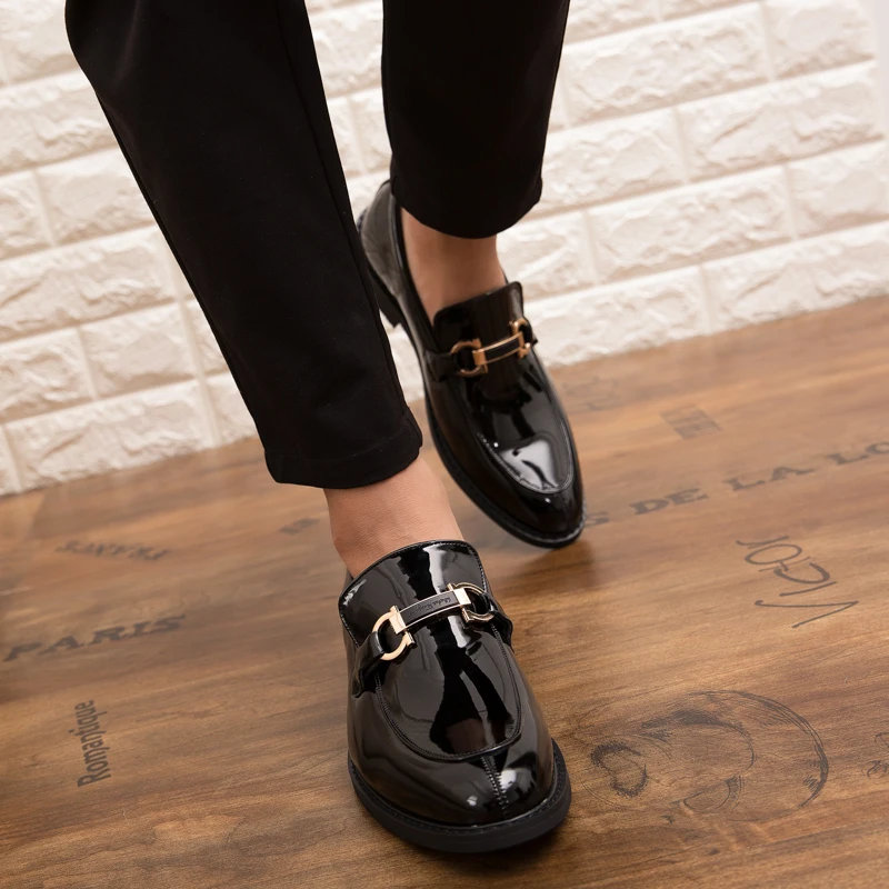 Fashion Men Casual shoes outdoor breathable Leather Loafers Office Shoes For Moccasins Comfortable Slip on party | Обувь