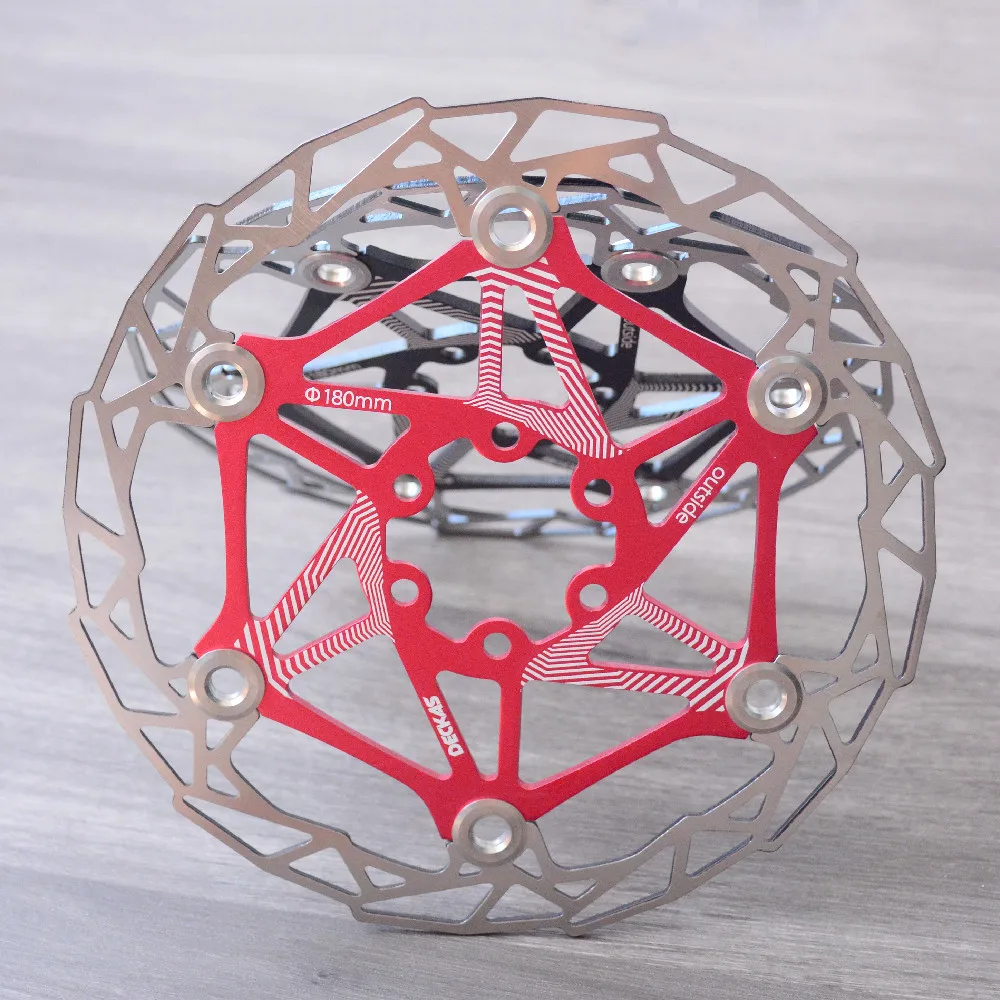 Ссветильник кие тормозные диски DECKAS для горного велосипеда плавающие колодки 180