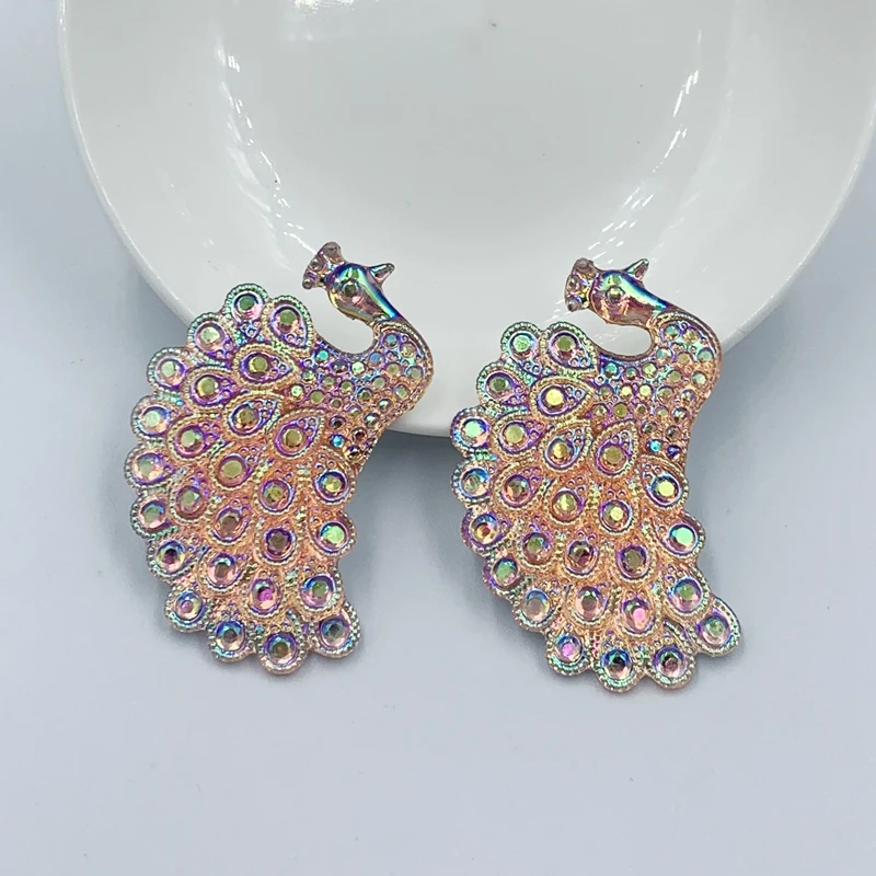 31*47 мм в форме павлина стразы с плоской задней стороны предметы искусства и