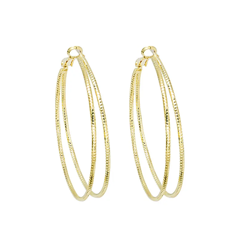 

Silver Needle Earrings Female Simple Personality C-Shaped Earring All-Match Simple Earrings