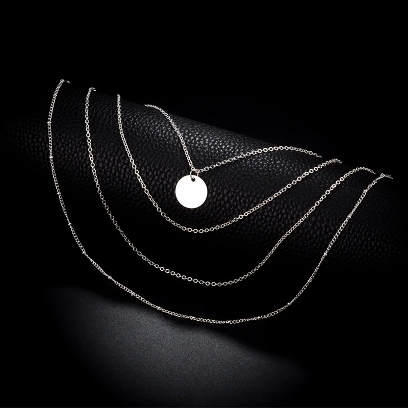 Новые модные трендовые ювелирные изделия медный чокер многослойное ожерелье