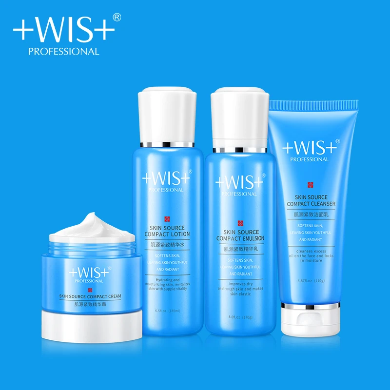 WIS Face Firming Skin Care Set Moisturizes Oil Control Nicotinamide Facial  Cleanser serum toner whitening cream Brighten skin