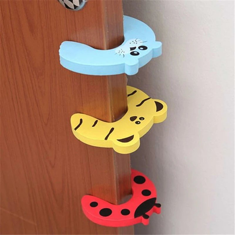 

8Pcs/Lot Baby Child Proofing Door Stoppers Finger Safety Guard Random Color Baby Safety Door Stopper Clip Security Door Clamp