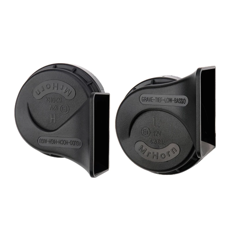 

2 pcs high quality Car whistle snail horn Auto speaker 12V High and bass Electric horn common style 4 lines Electric Speakers
